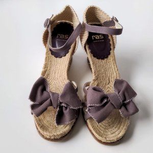Wedge Espadrilles sandals with adjustable strap, Made in Spain